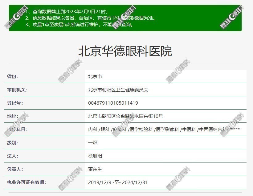 北京华德眼科是几级医院