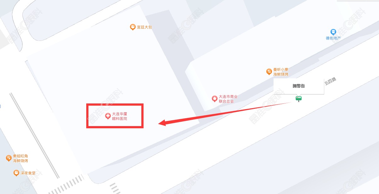 大连华厦眼科医院地址好找交通便利ji-zhun.com