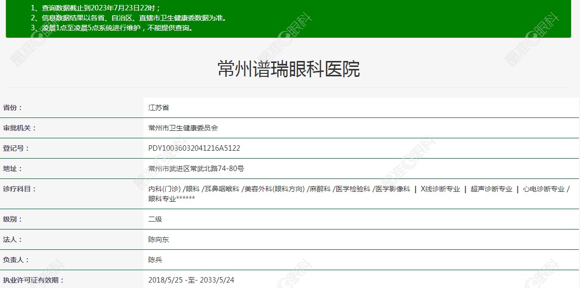 常州谱瑞眼科医院资质www.ji-zhun.com
