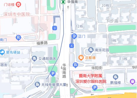 深圳爱尔眼科来院线路图