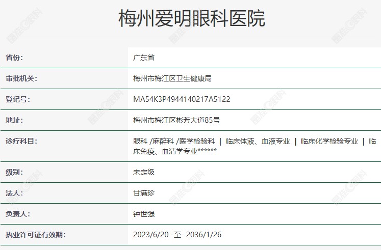 梅州爱明眼科是正规医院www.ji-zhun.com