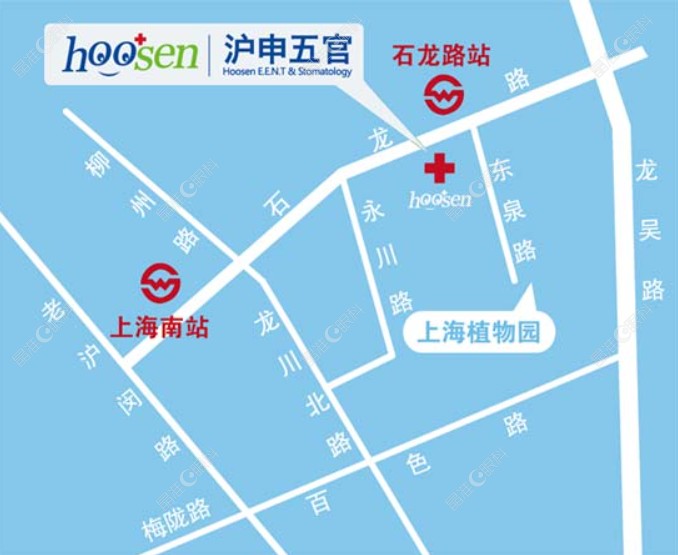 上海沪申五官科医院眼科乘车路线