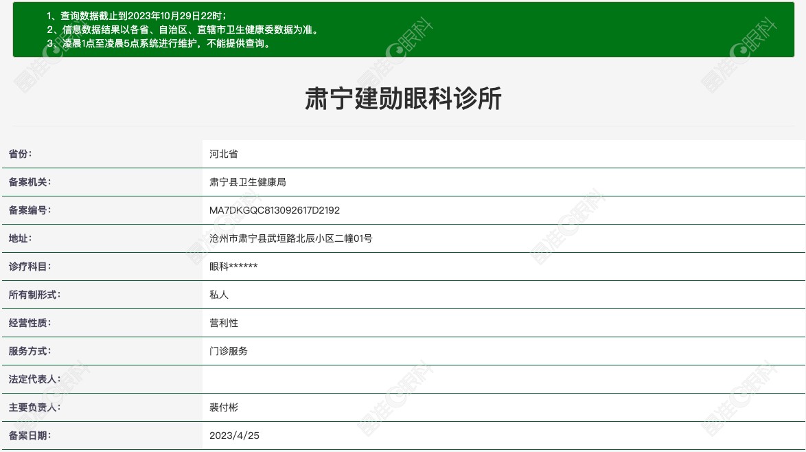 肃宁建勋眼科诊所www.ji-zhun.com