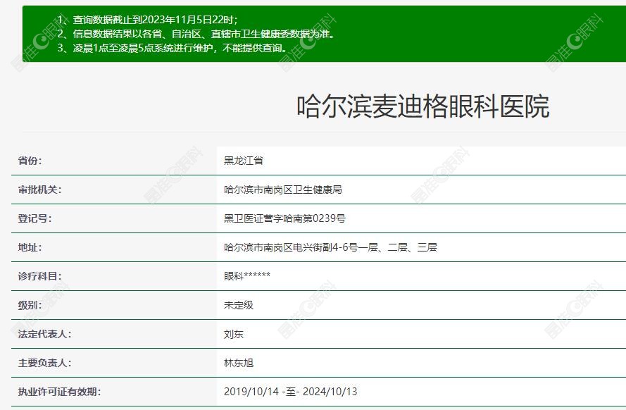 哈尔滨麦迪格眼科医院正规