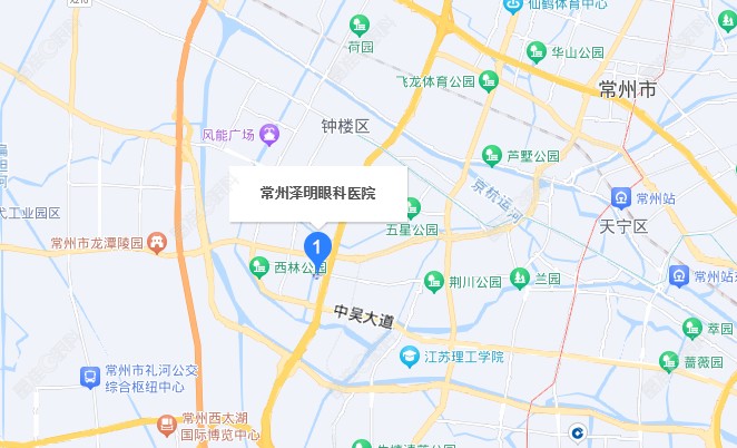 常州泽明眼科医院地址示意图