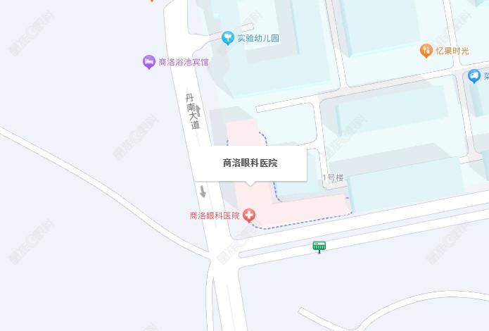 商洛眼科医院地址示意图