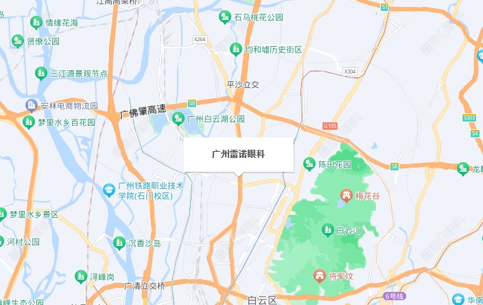 广州雷诺眼科地址和路线