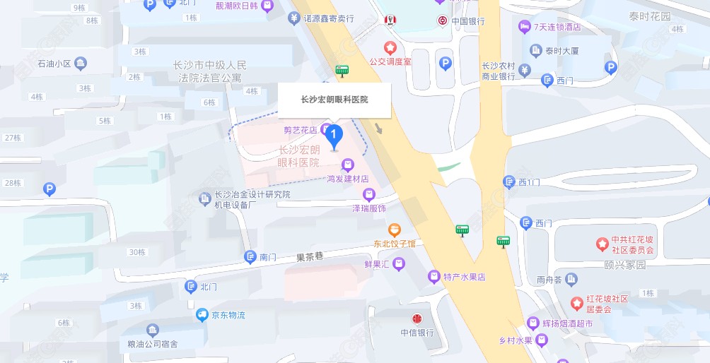 长沙宏朗眼科医院地址