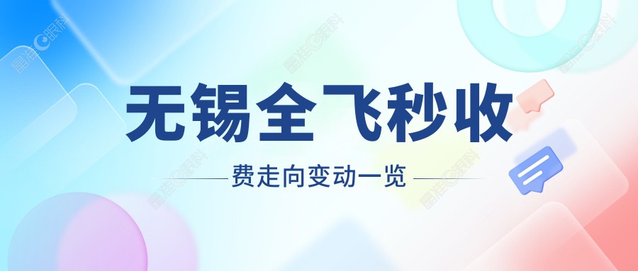 无锡全飞秒收费走向变动一览