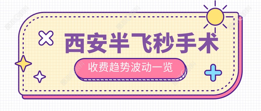 西安半飞秒手术收费趋势波动一览