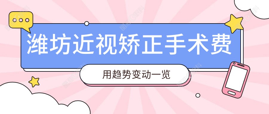 潍坊近视矫正手术费用趋势变动一览