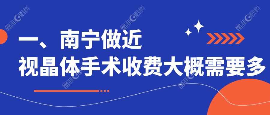 一、南宁做近视晶体手术收费大概需要多少钱？公布2024南宁近视晶体手术价目表