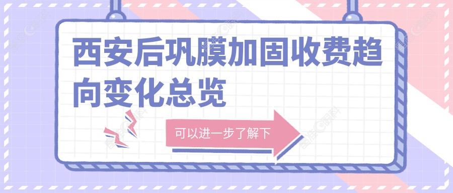 西安后巩膜加固收费趋向变化总览