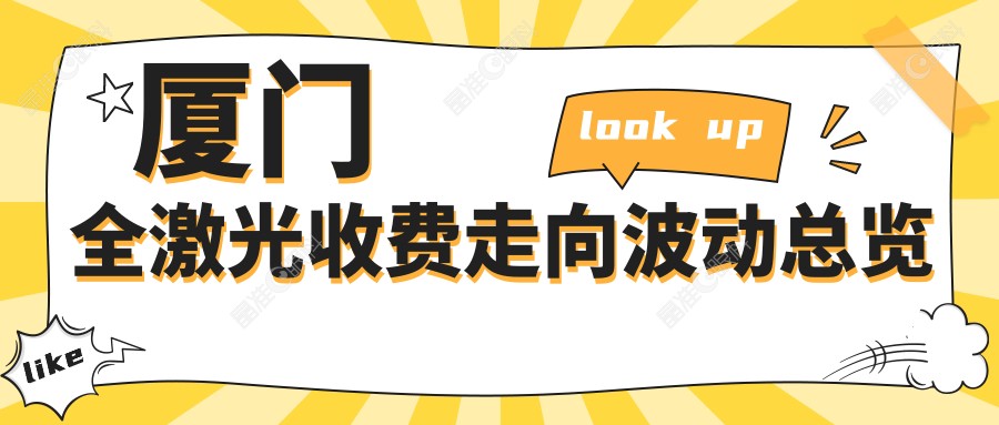 厦门全激光收费走向波动总览