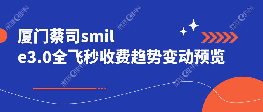 厦门蔡司smile3.0全飞秒收费趋势变动预览