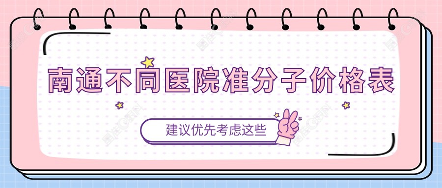 南通不同医院准分子价格表