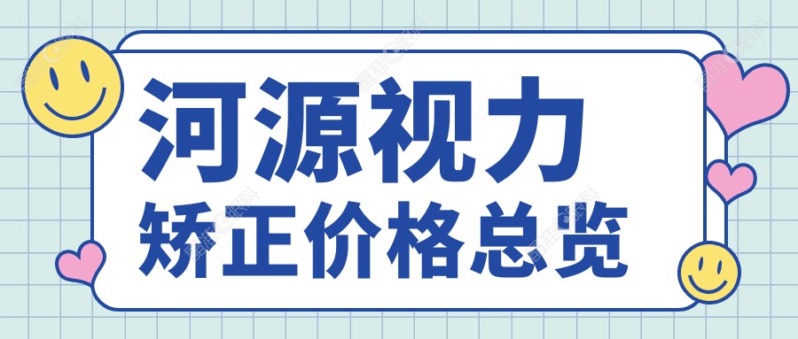 河源视力矫正价格总览