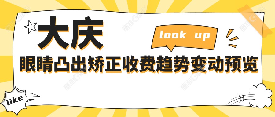 大庆眼睛凸出矫正收费趋势变动预览