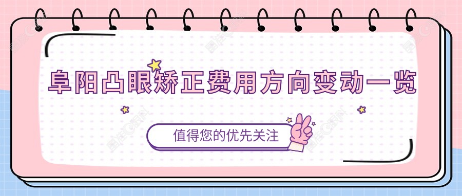 阜阳凸眼矫正费用方向变动一览