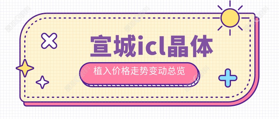 宣城icl晶体植入价格走势变动总览