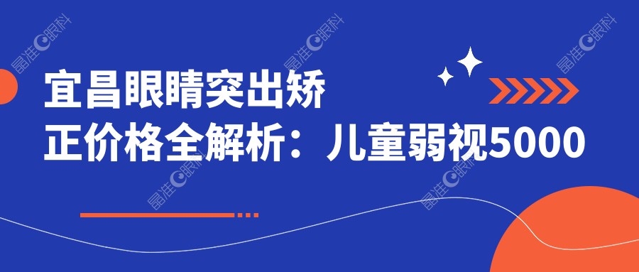 宜昌眼睛突出矫正价格全解析：儿童弱视5000元起，小睑裂矫正同价，眼球突出8000元起