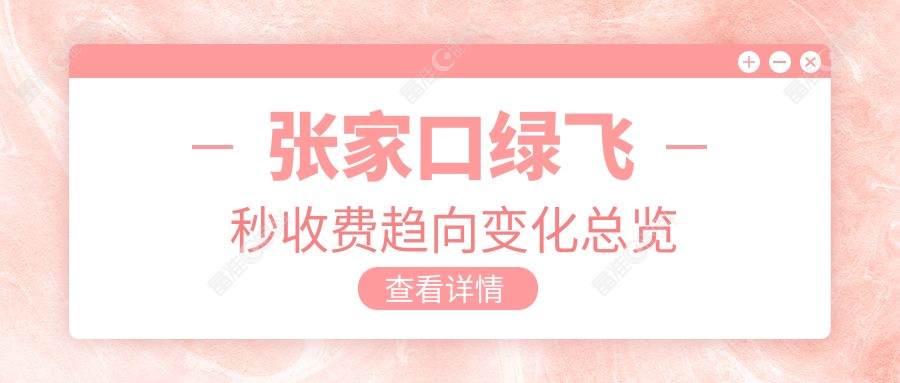 张家口绿飞秒收费趋向变化总览