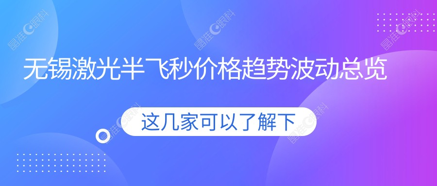 无锡激光半飞秒价格趋势波动总览