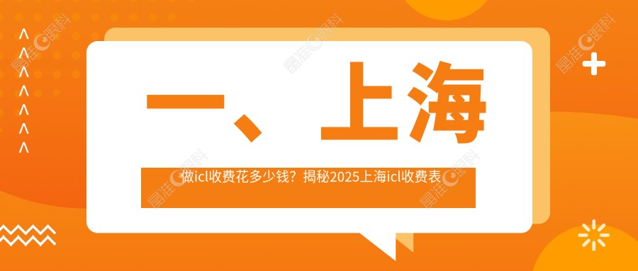 一、上海做icl收费花多少钱？揭秘2025上海icl收费表