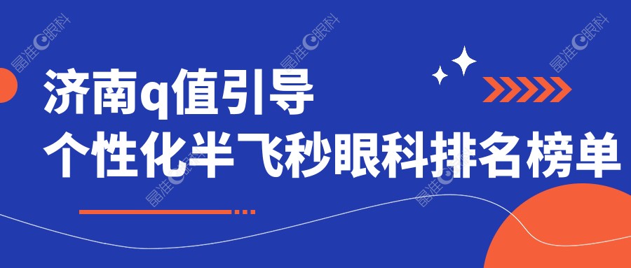 济南q值引导个性化半飞秒眼科排名榜单