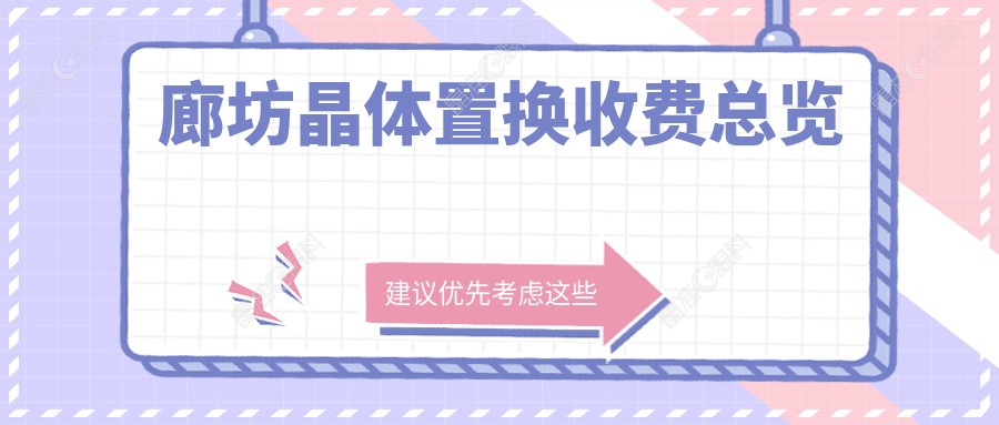 廊坊晶体置换收费总览
