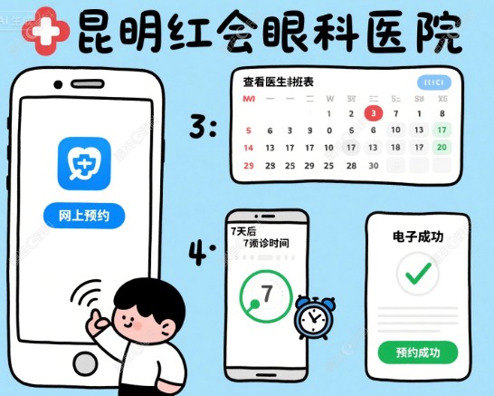 昆明红会眼科医院网上预约挂号