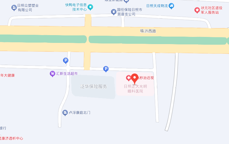 日照正大光明眼科医院在什么地方