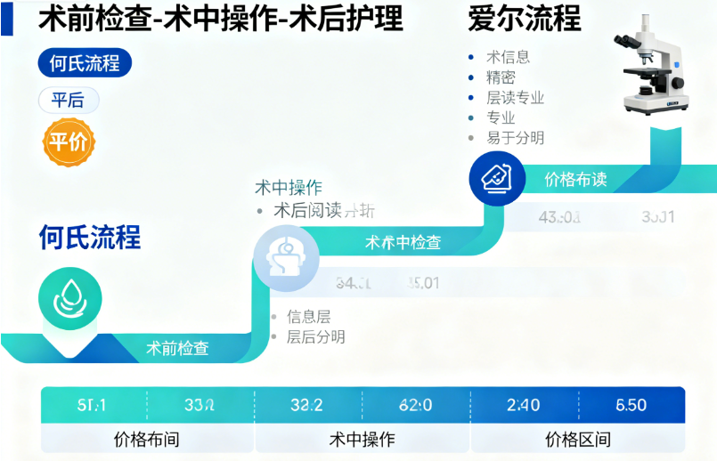 营口何氏眼科和爱尔眼科的术后服务